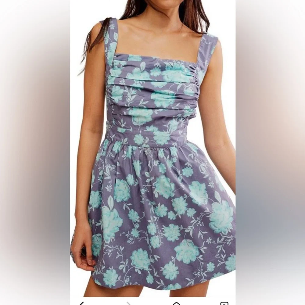 Free People Meet Me In Maui Floral Mini Dress - Picture 4 of 7